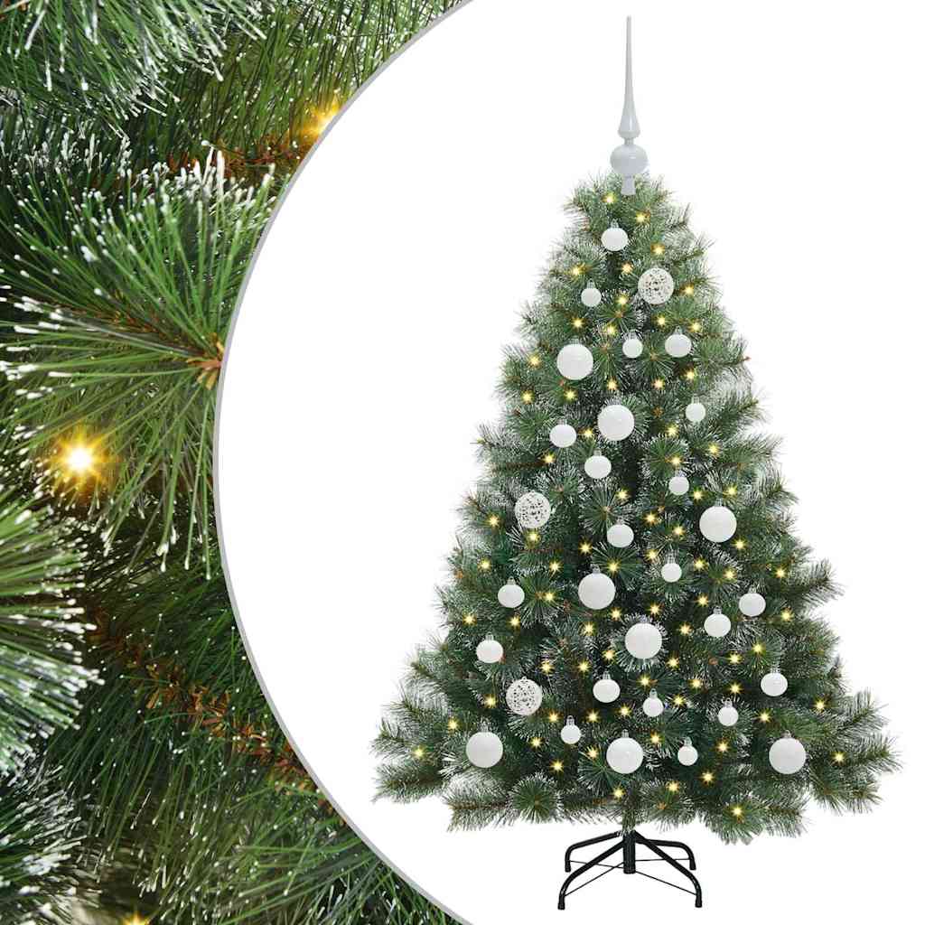 Artificial Christmas Tree with 150 LEDs Green 120 cm PE and PVC