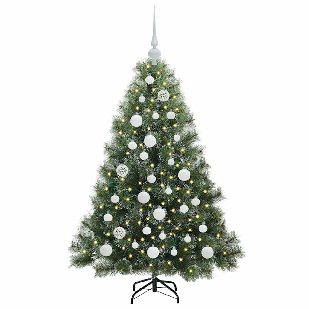 Artificial Christmas Tree with 150 LEDs Green 120 cm PE and PVC