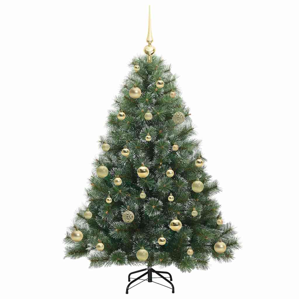 Artificial Christmas Tree with 150 LEDs Green 120 cm PE and PVC