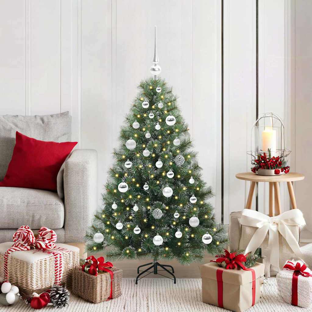 Artificial Christmas Tree with 150 LEDs Green 120 cm PE and PVC
