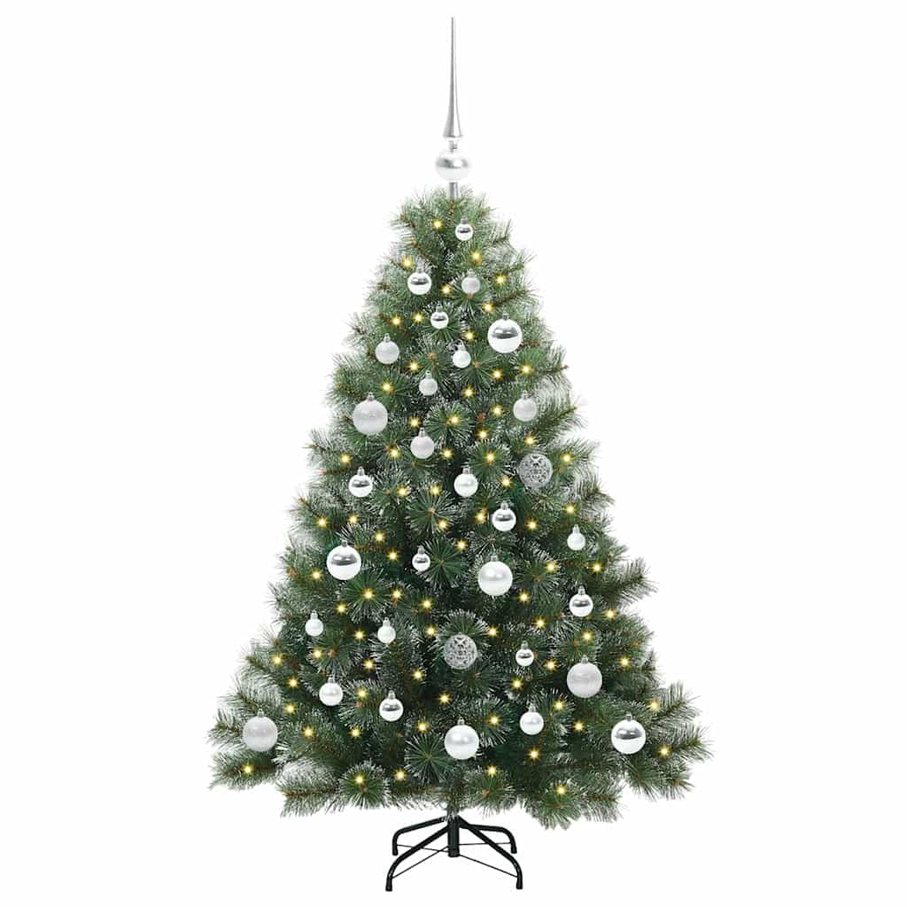 Artificial Christmas Tree with 150 LEDs Green 120 cm PE and PVC