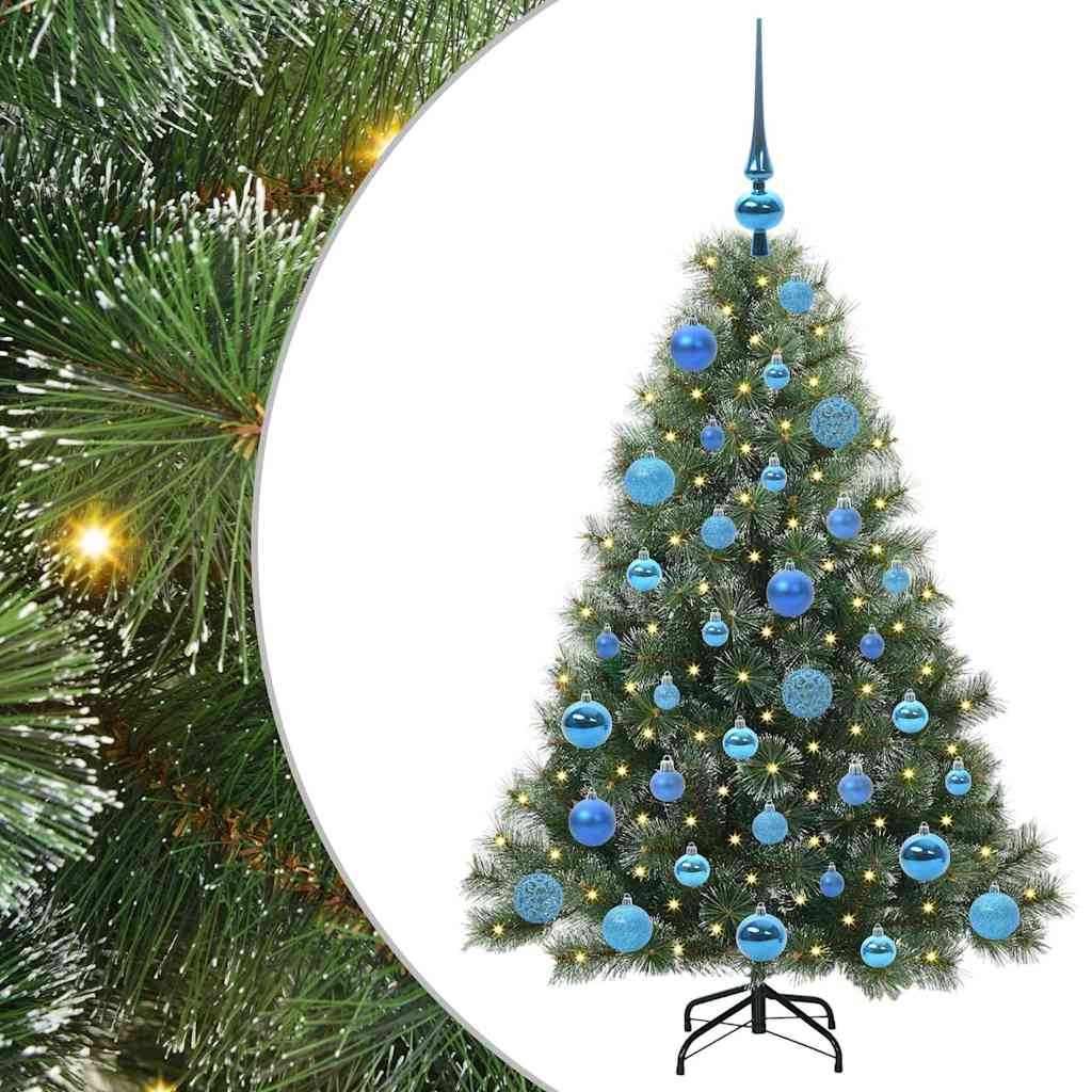 Artificial Christmas Tree with 150 LEDs Green 120 cm PE and PVC