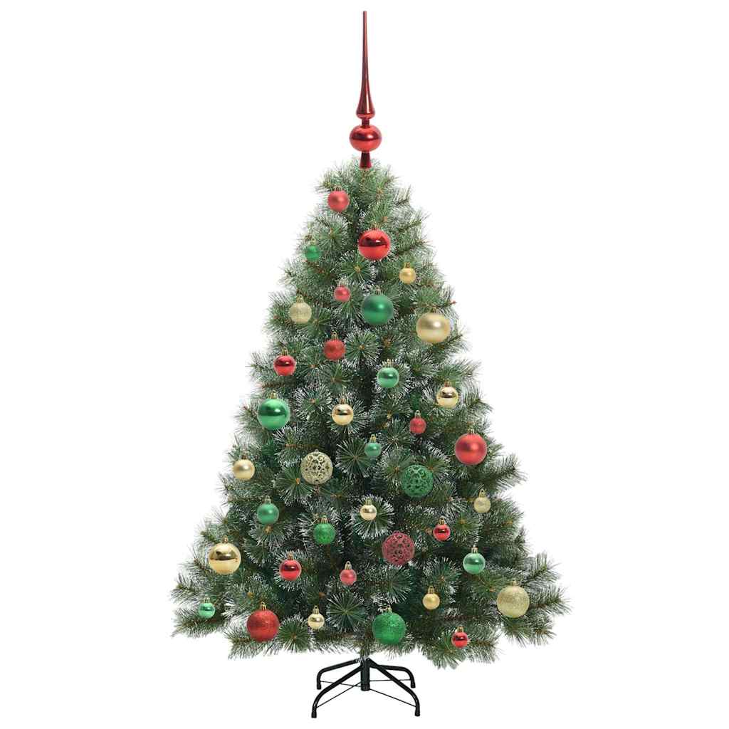 Artificial Christmas Tree with 150 LEDs Green 120 cm PE and PVC