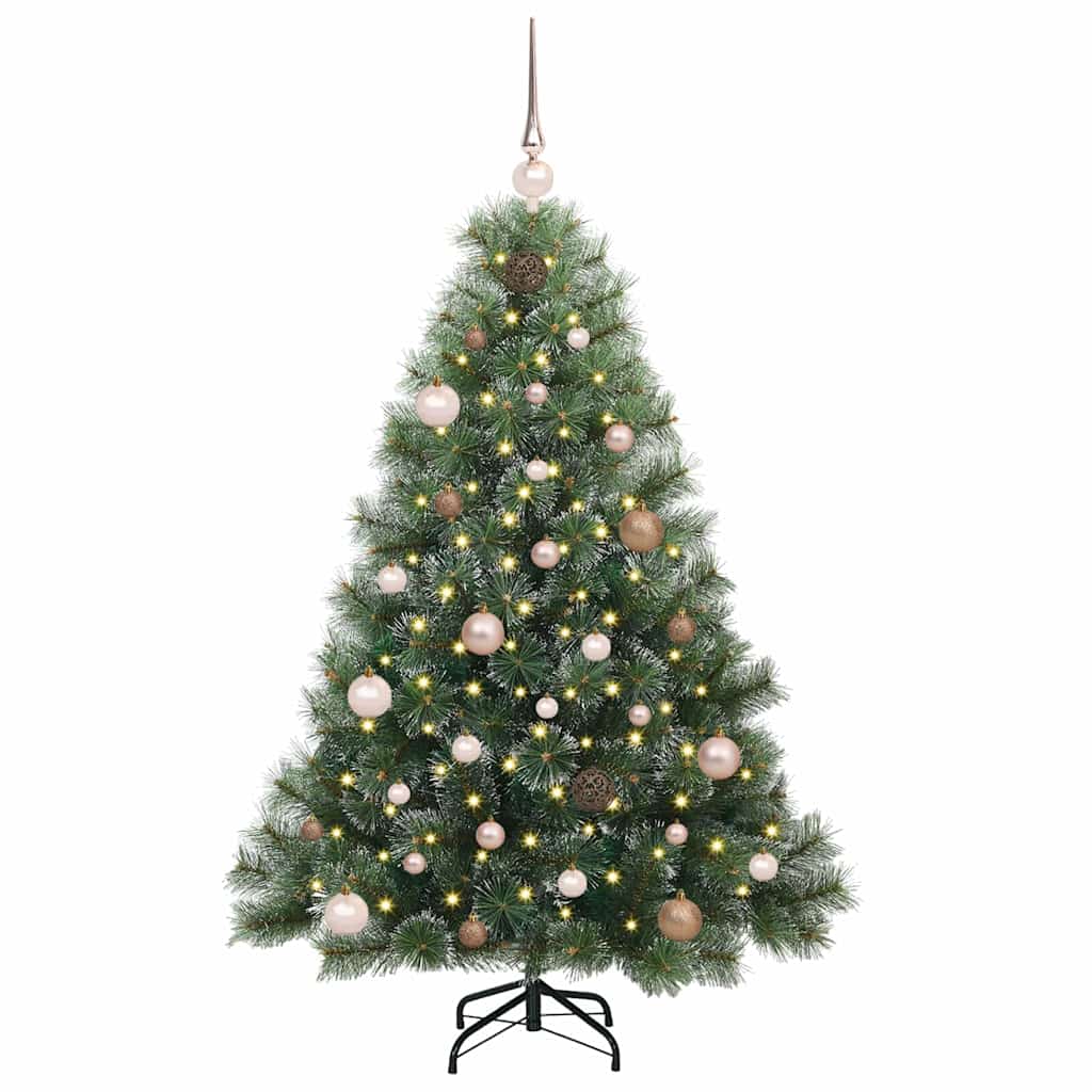 Artificial Christmas Tree with 150 LEDs Green 150 cm PE and PVC