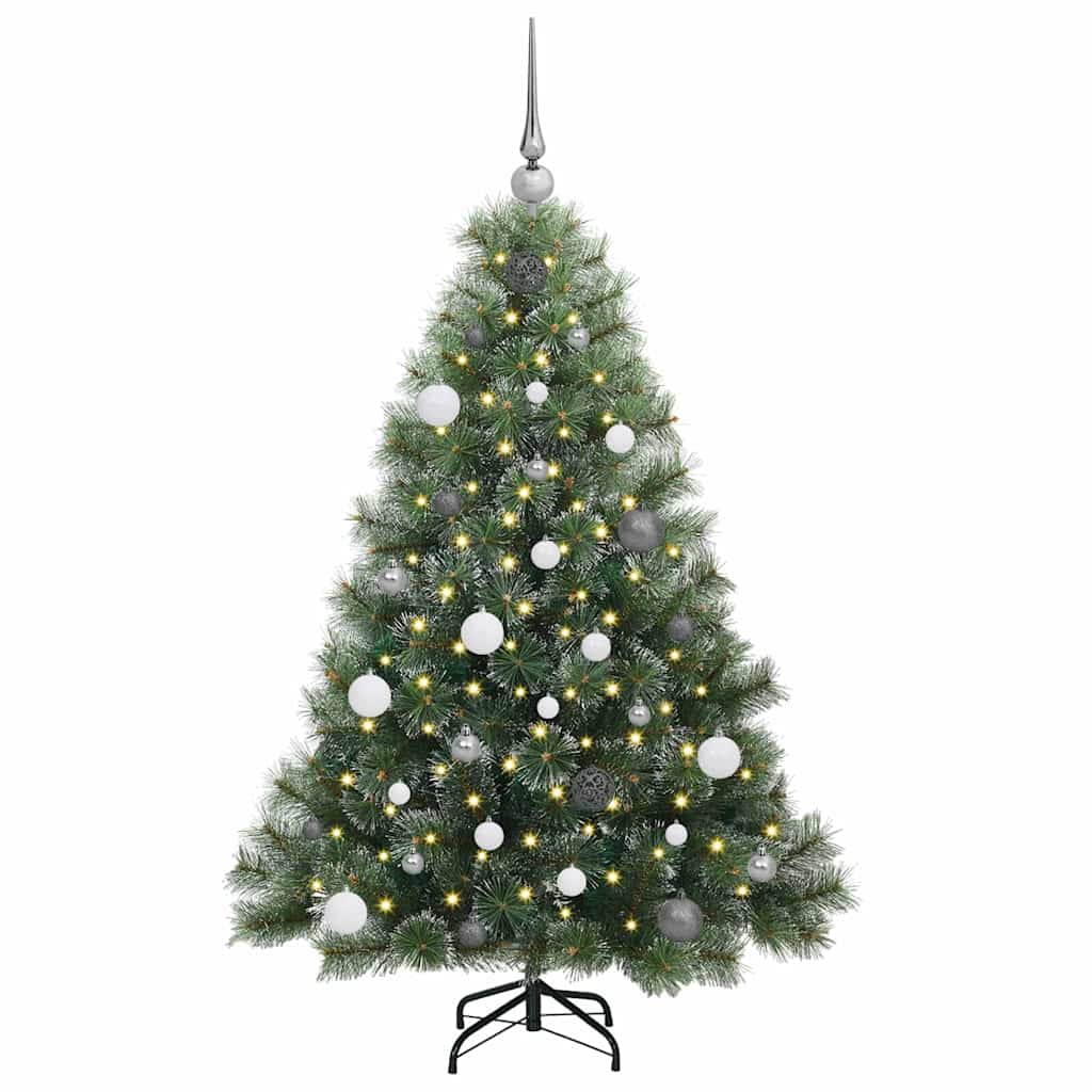 Artificial Christmas Tree with 150 LEDs Green 150 cm PE and PVC