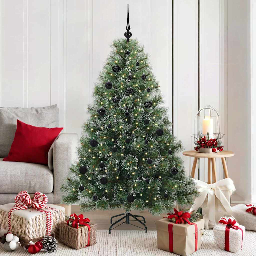 Artificial Christmas Tree with 150 LEDs Green 150 cm PE and PVC