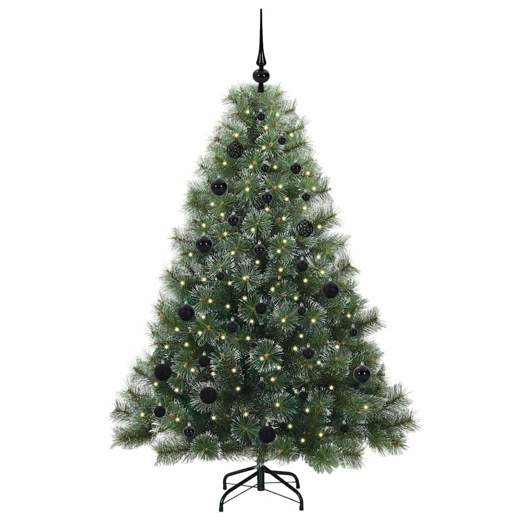 Artificial Christmas Tree with 150 LEDs Green 150 cm PE and PVC
