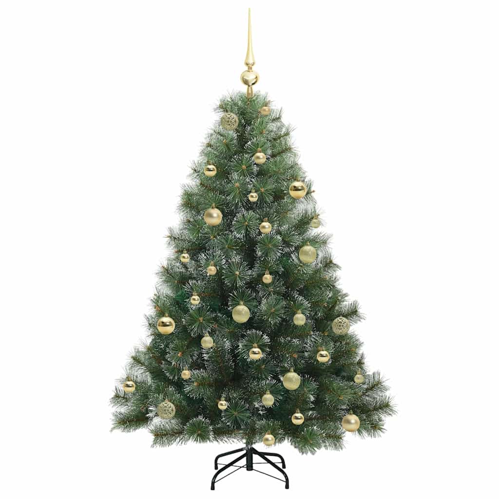Artificial Christmas Tree with 150 LEDs Green 150 cm PE and PVC