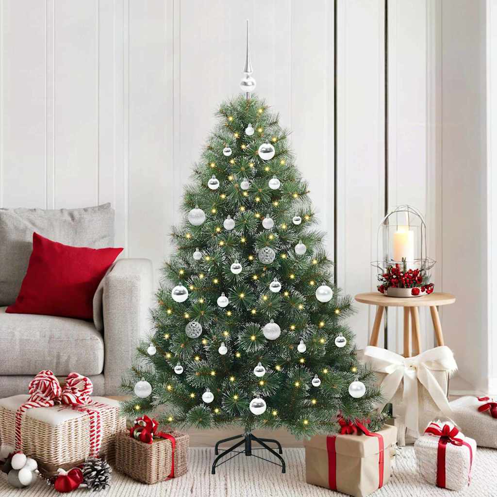 Artificial Christmas Tree with 150 LEDs Green 150 cm PE and PVC