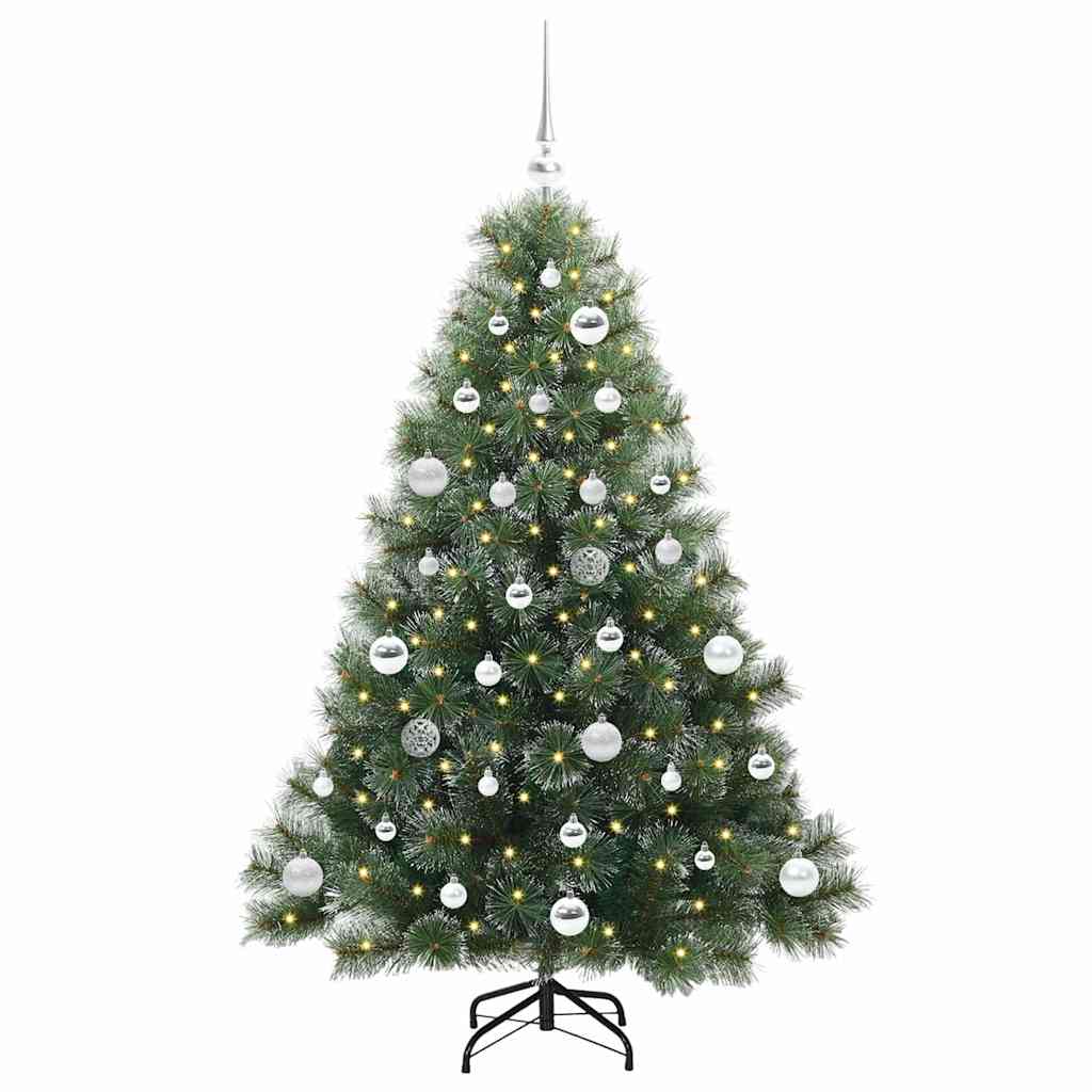 Artificial Christmas Tree with 150 LEDs Green 150 cm PE and PVC