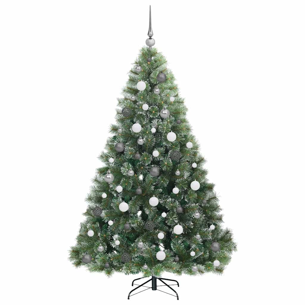 Artificial Christmas Tree with 300 LEDs Green 180 cm PE and PVC