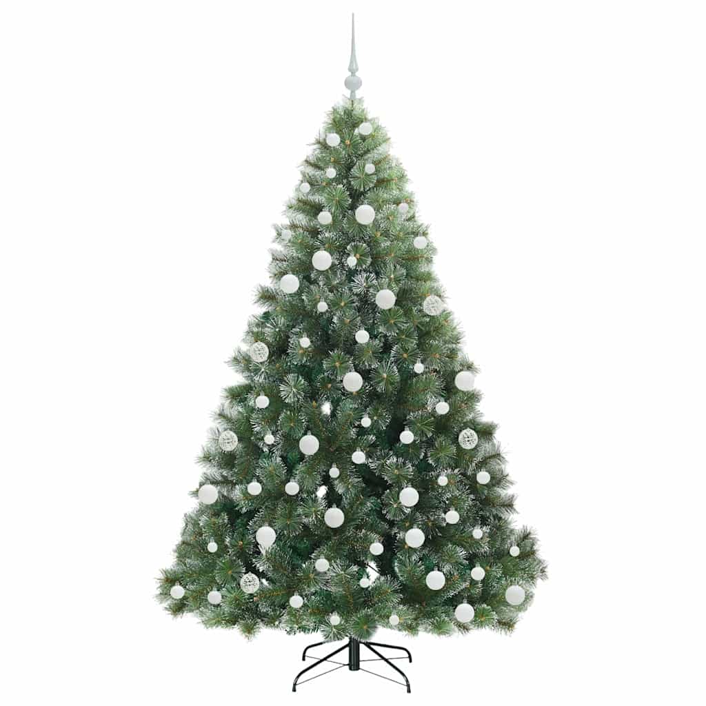 Artificial Christmas Tree with 300 LEDs Green 180 cm PE and PVC