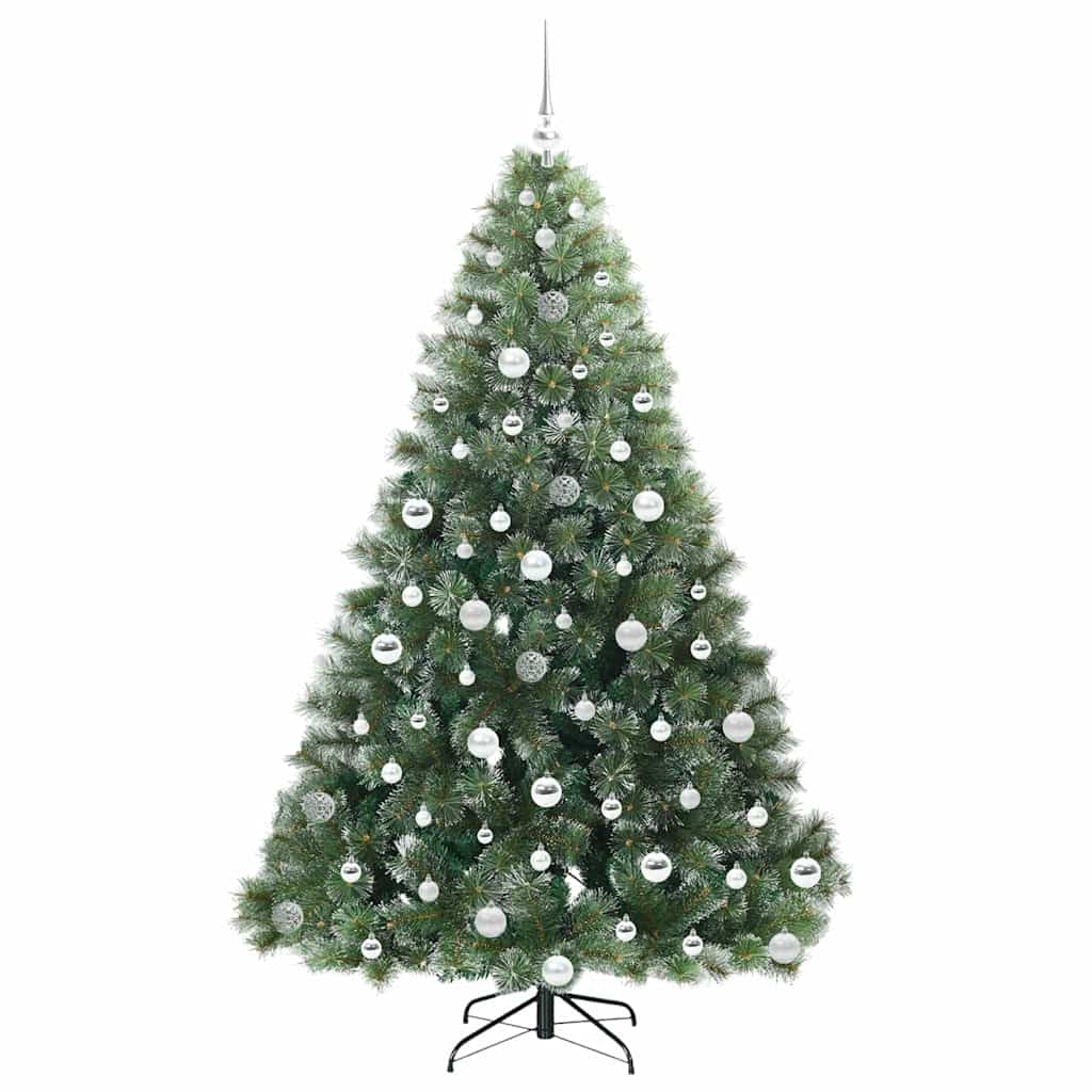 Artificial Christmas Tree with 300 LEDs Green 180 cm PE and PVC