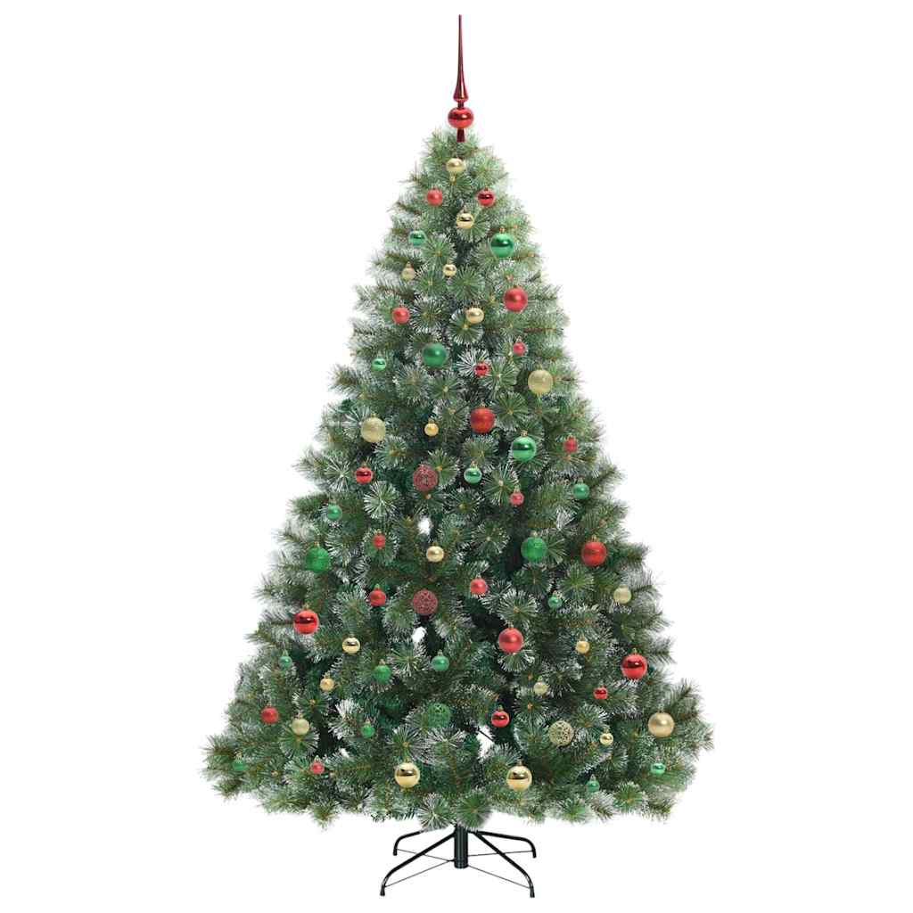 Artificial Christmas Tree with 300 LEDs Green 180 cm PE and PVC