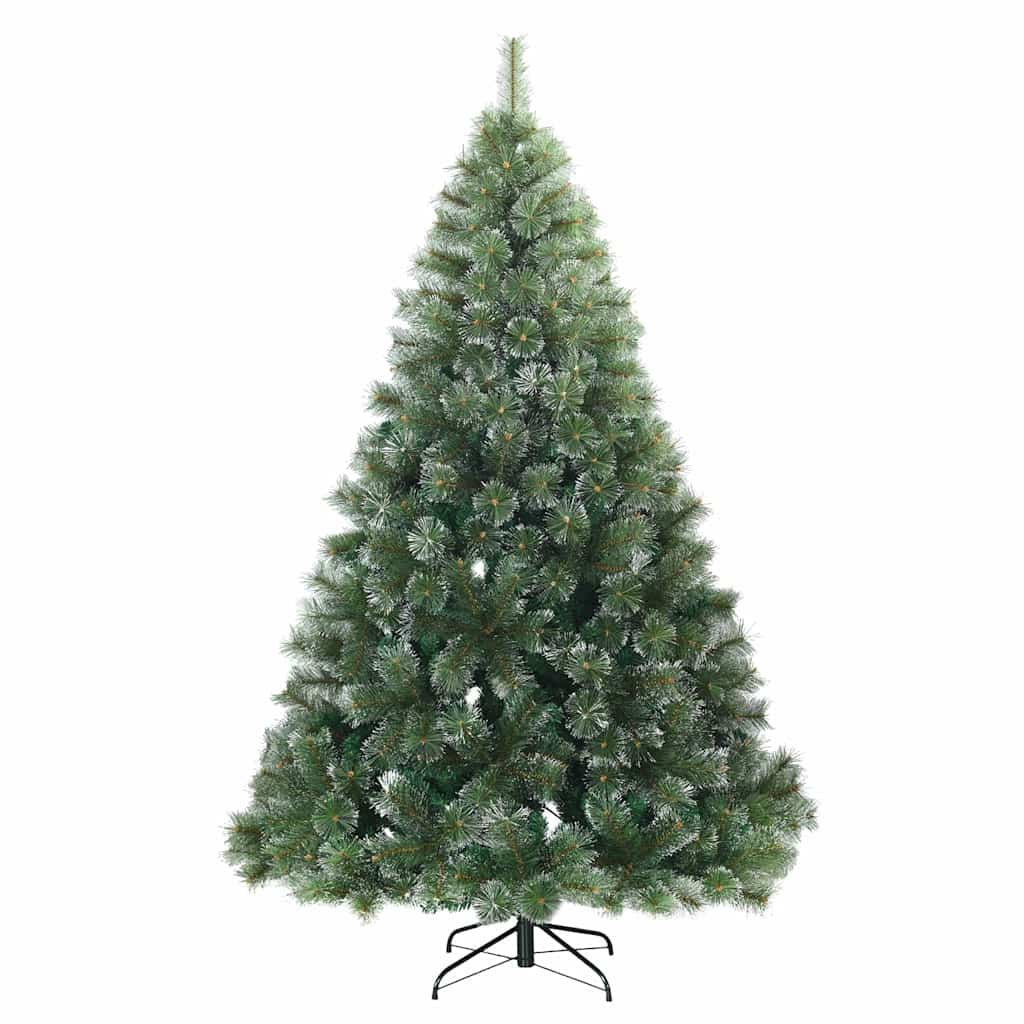 Artificial Christmas Tree with 300 LEDs Green 210 cm PE and PVC
