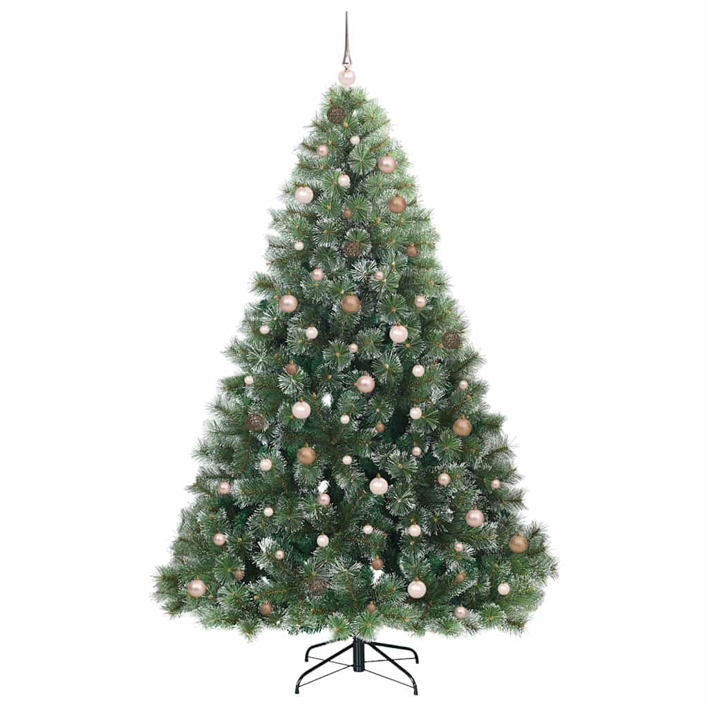 Artificial Christmas Tree with 300 LEDs Green 240 cm PE and PVC