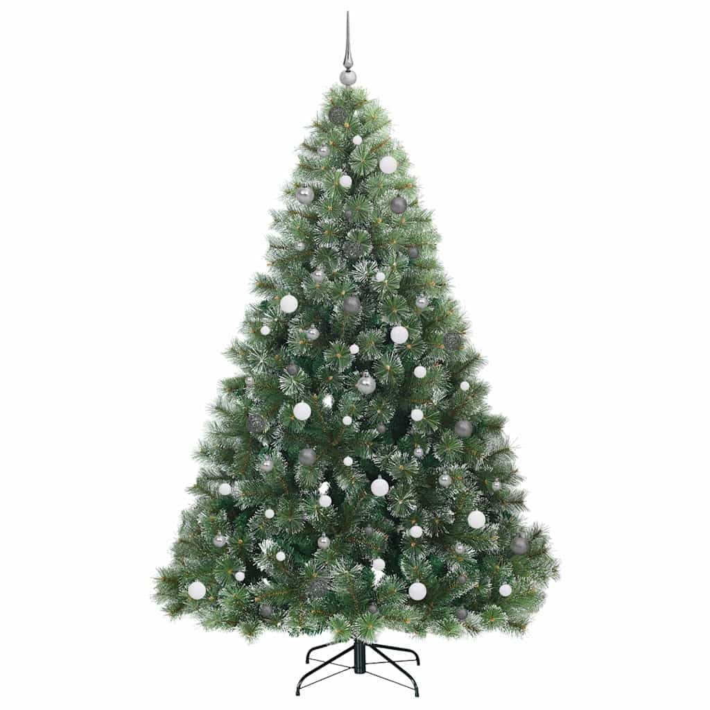 Artificial Christmas Tree with 300 LEDs Green 240 cm PE and PVC