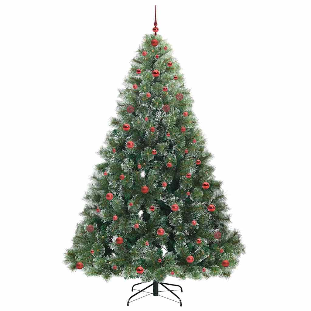 Artificial Christmas Tree with 300 LEDs Green 240 cm PE and PVC
