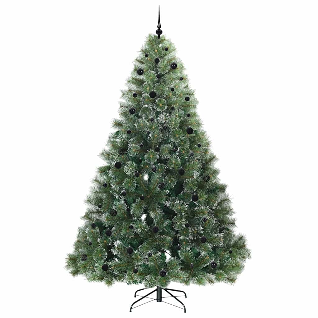 Artificial Christmas Tree with 300 LEDs Green 240 cm PE and PVC