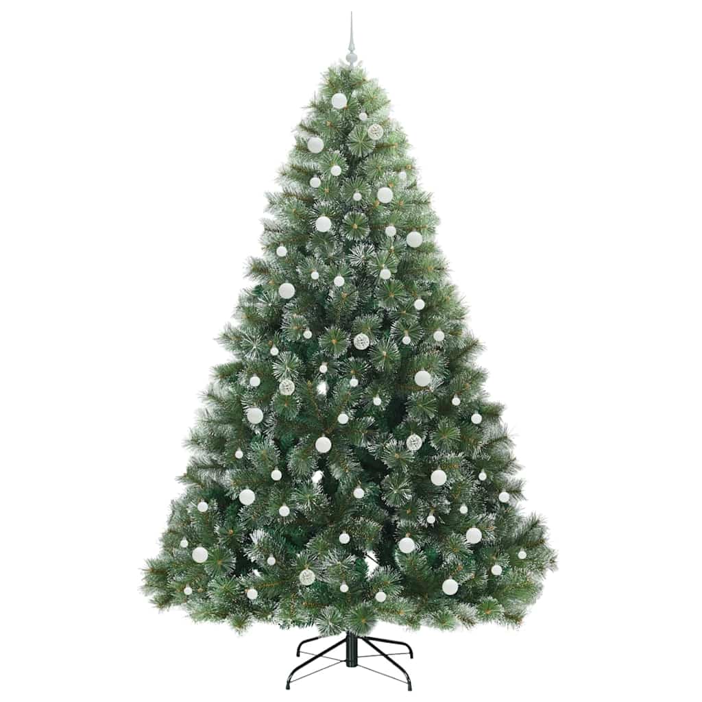 Artificial Christmas Tree with 300 LEDs Green 240 cm PE and PVC