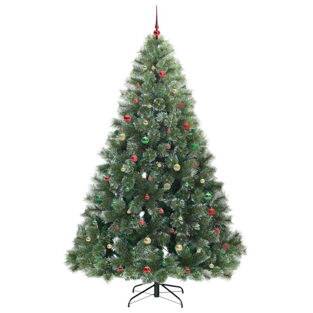 Artificial Christmas Tree with 300 LEDs Green 240 cm PE and PVC