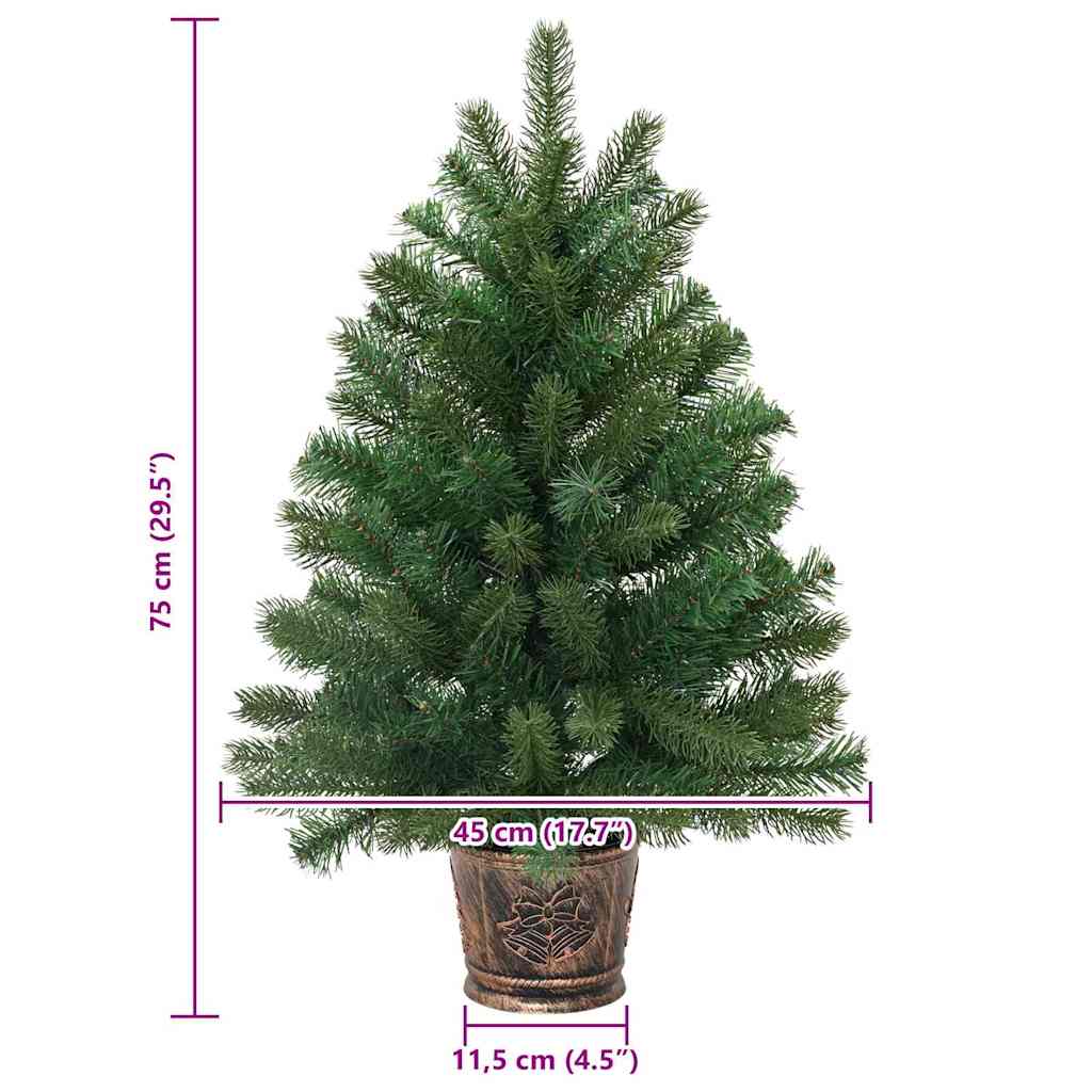 Artificial Christmas Tree Green 75 cm PVC, PE and steel