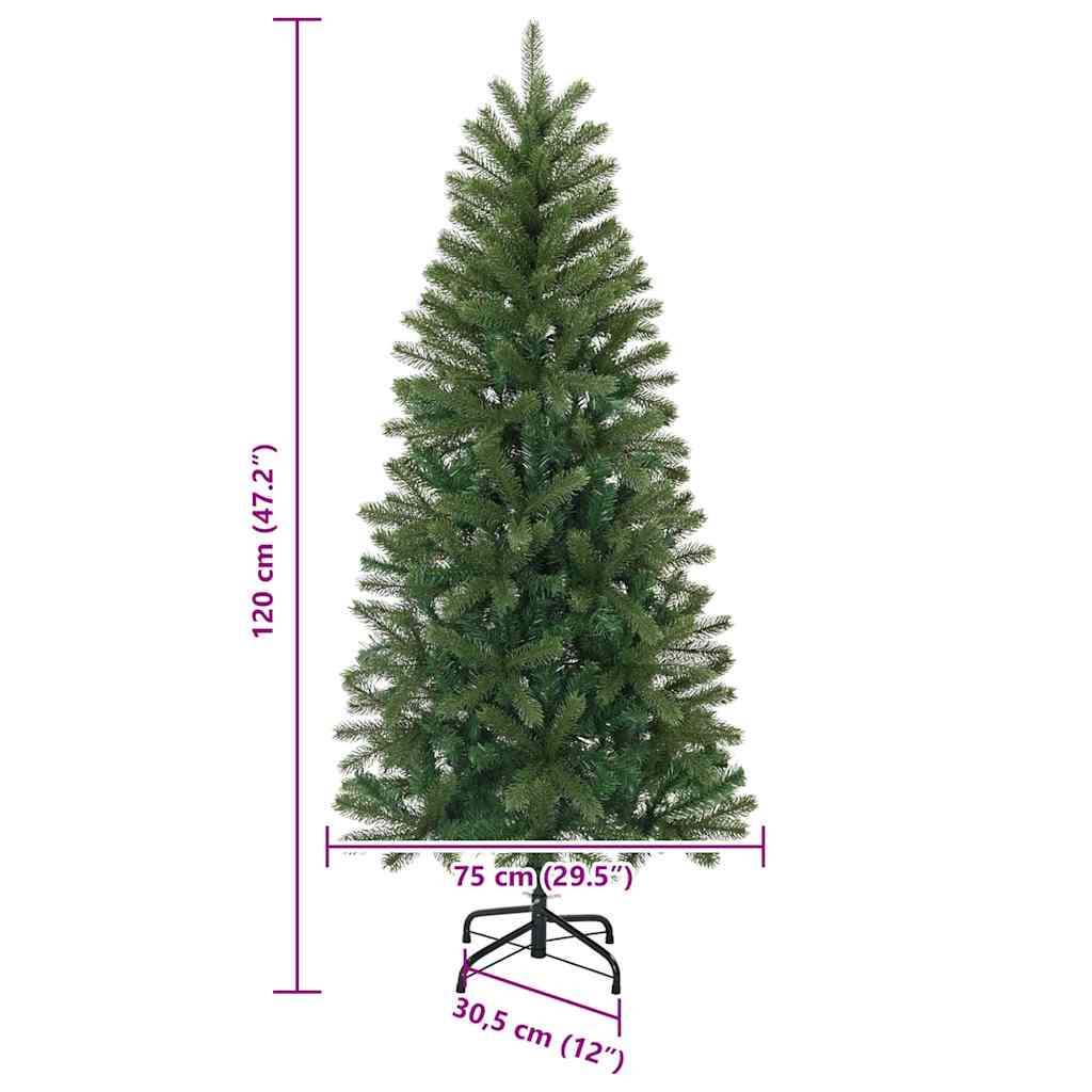 Artificial Christmas Tree Green 120 cm PVC, PE and steel