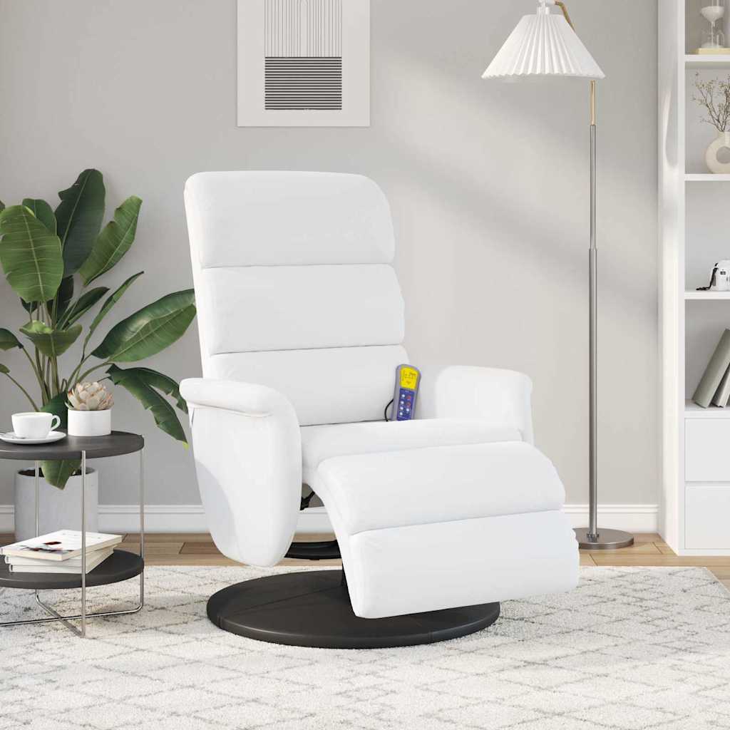 Massage Recliner Chair 71 X 98 X 106 Cm Faux Leather