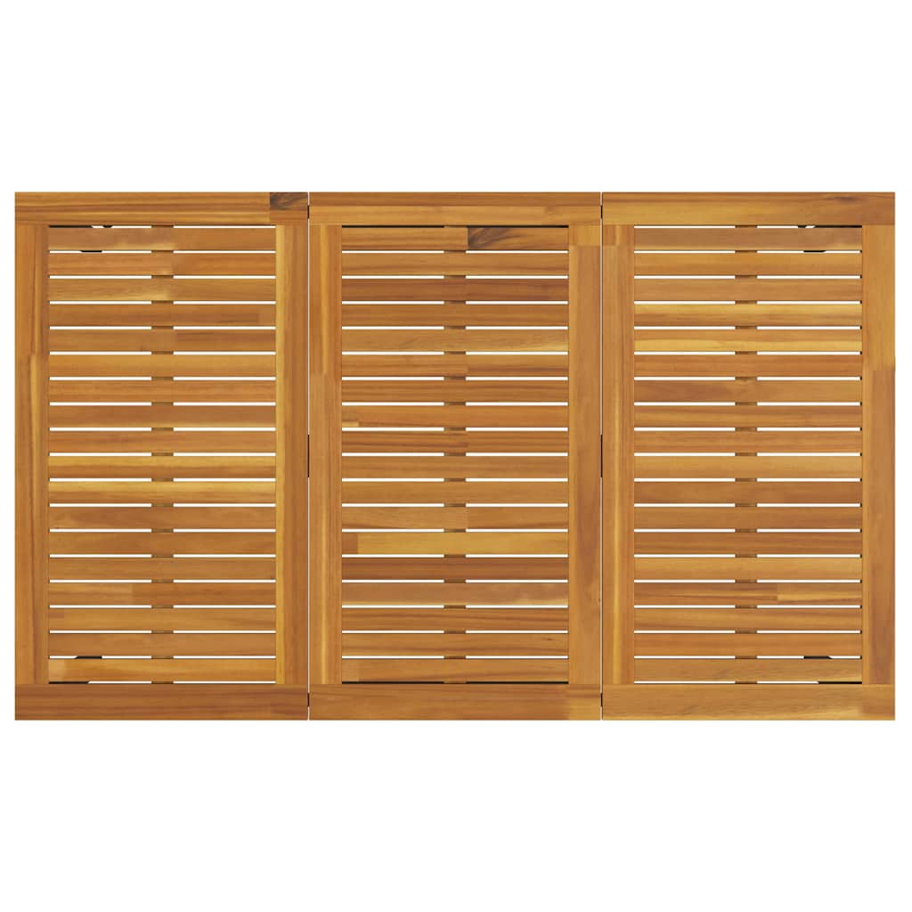 Garden Dining Set 7 pcs Grey and Natural 150 x 90 x 75 cm