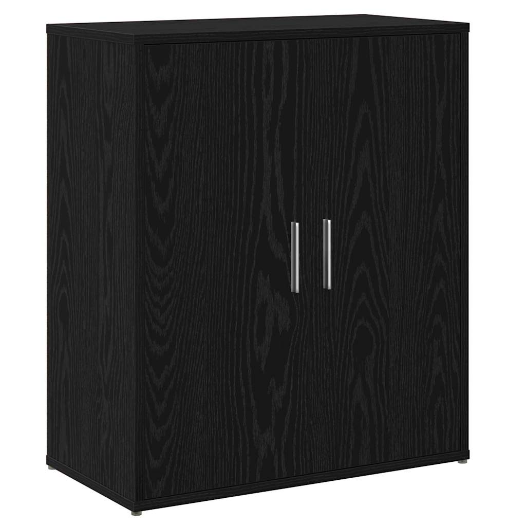 Highboard 2 pcs Black oak 60 x 31 x 70 cm Engineered wood