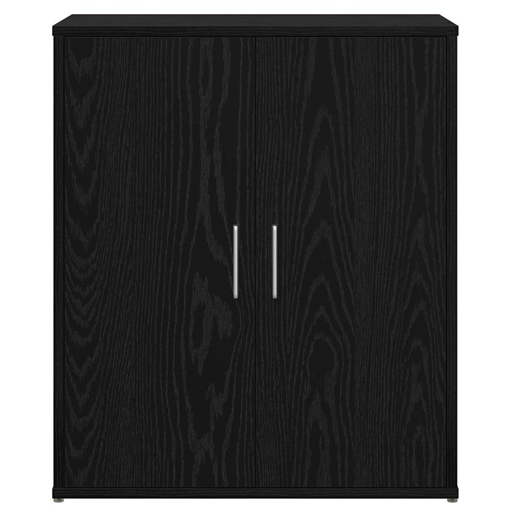Highboard 2 pcs Black oak 60 x 31 x 70 cm Engineered wood
