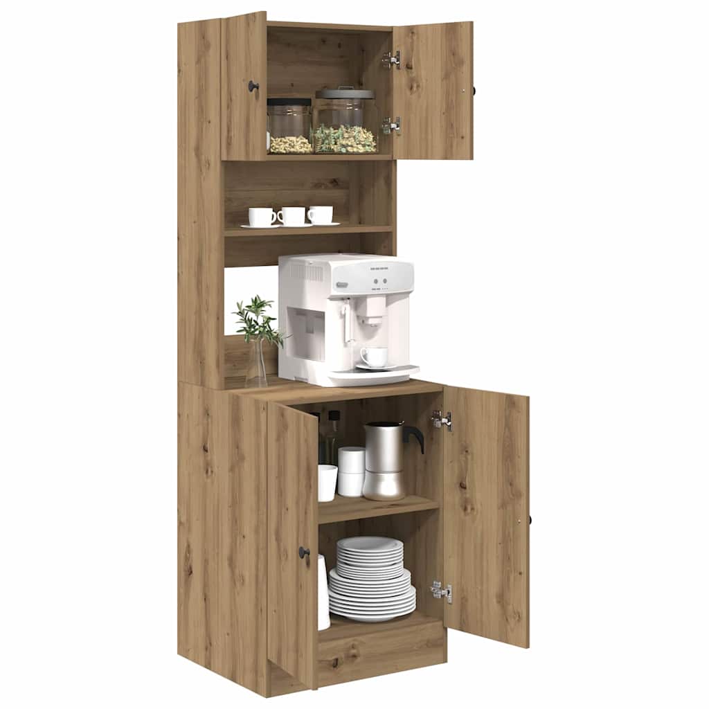 Kitchen Cabinet Artisan oak 60 x 50 x 180 cm Engineered wood