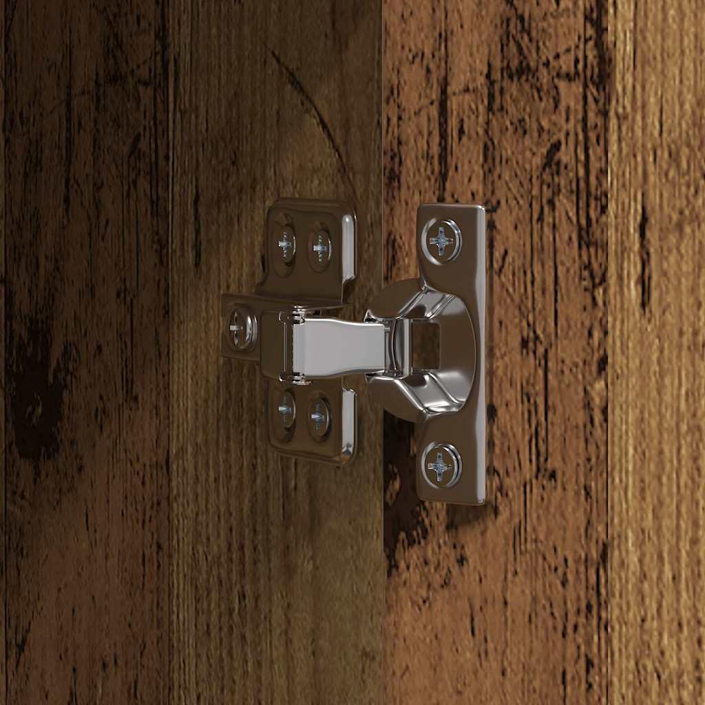 Office Cabinet with Door Old wood 60 x 32 x 153 Engineered wood