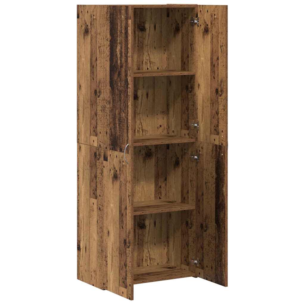 Office Cabinet with Door Old wood 60 x 32 x 153 Engineered wood