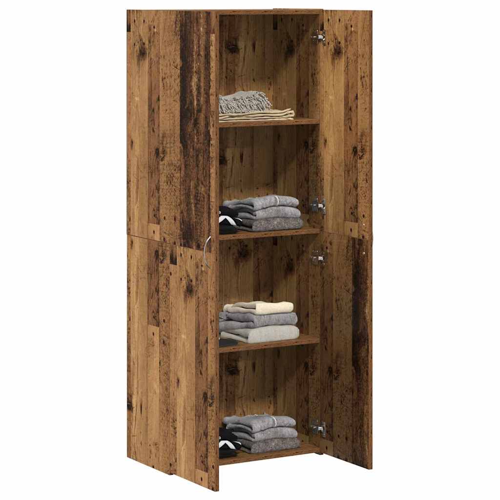 Office Cabinet with Door Old wood 60 x 32 x 153 Engineered wood