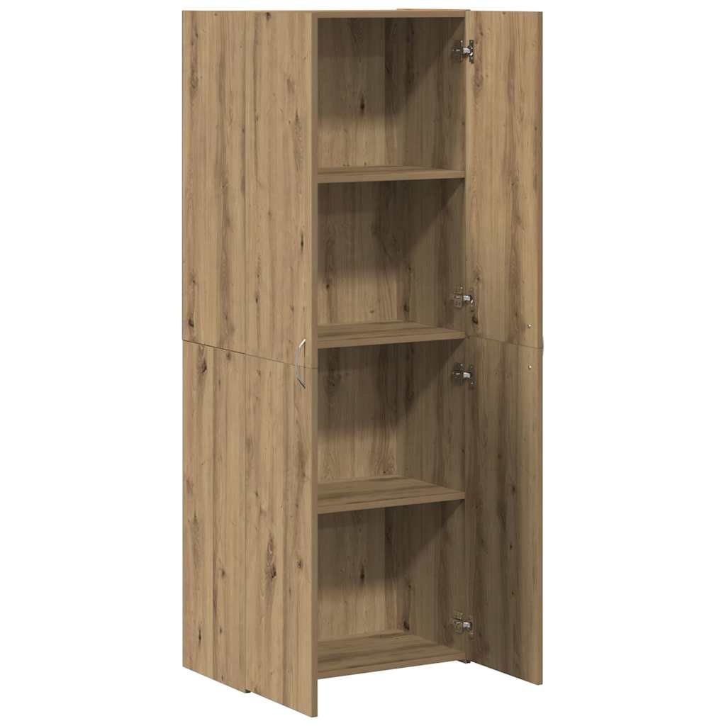 Office Cabinet Artisan oak 60 x 32 x 153 Engineered wood