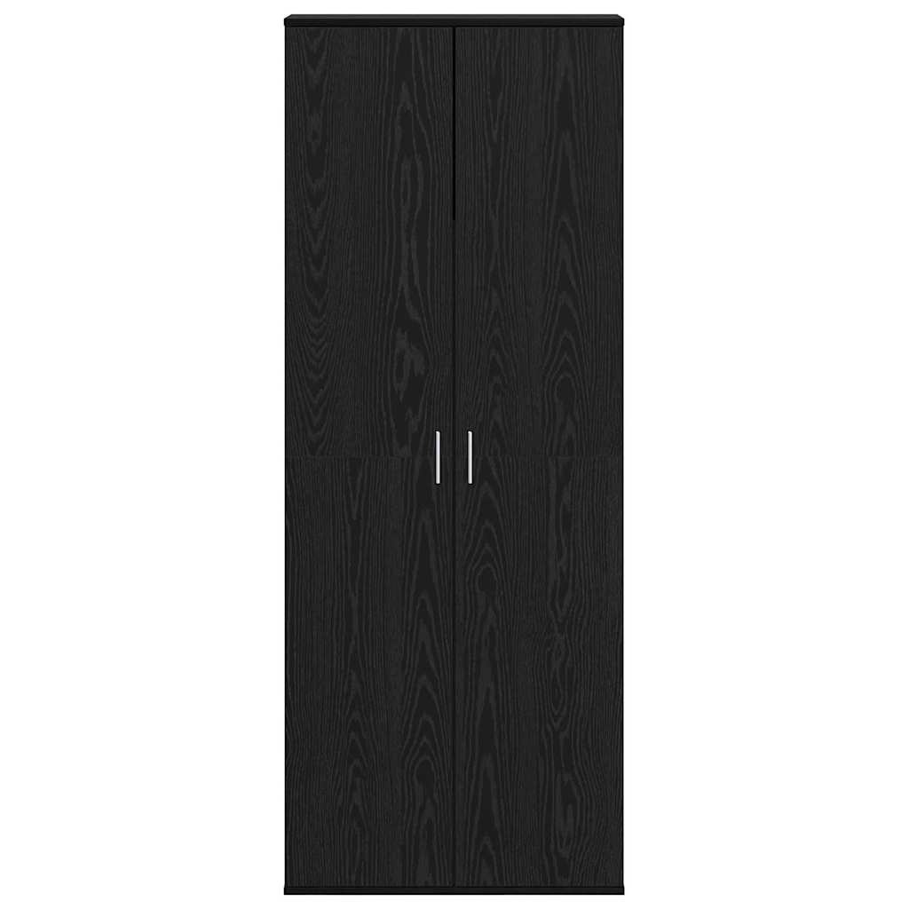 Highboard Black oak 70 x 35 x 180 cm Engineered wood