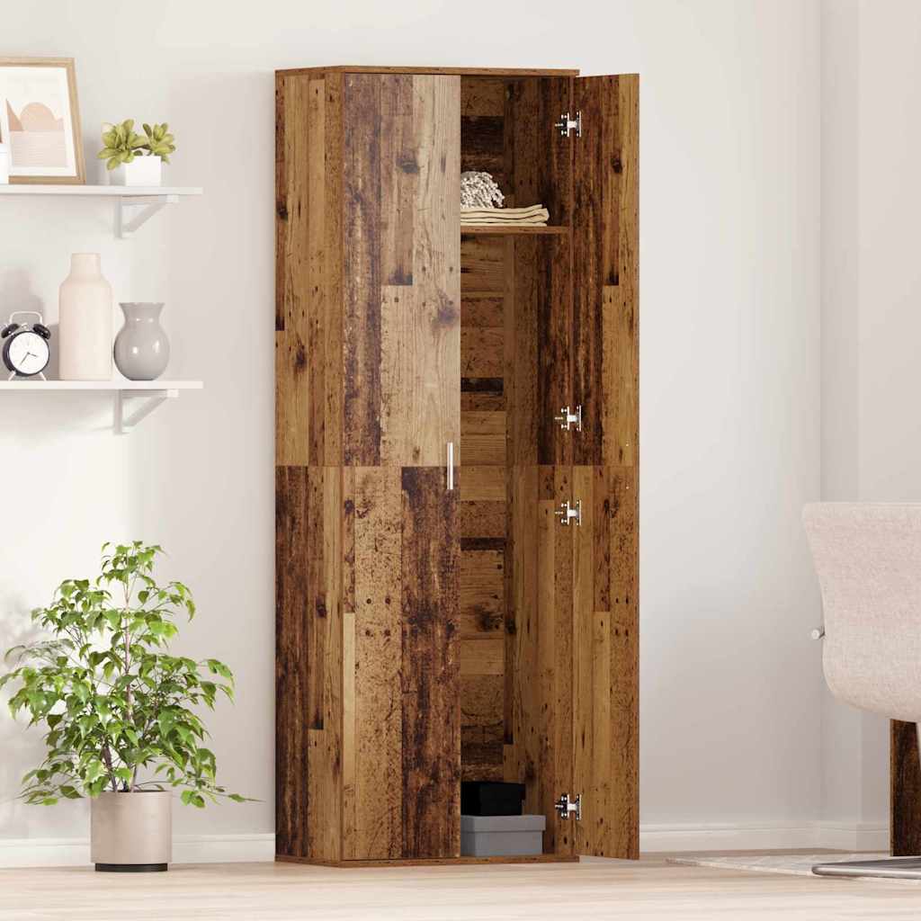 Highboard Old Wood 60 x 35 x 180 cm Engineered wood