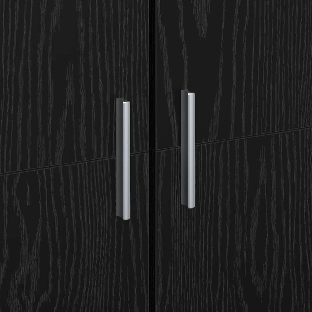 Highboard Black oak 60 x 35 x 180 cm Engineered wood