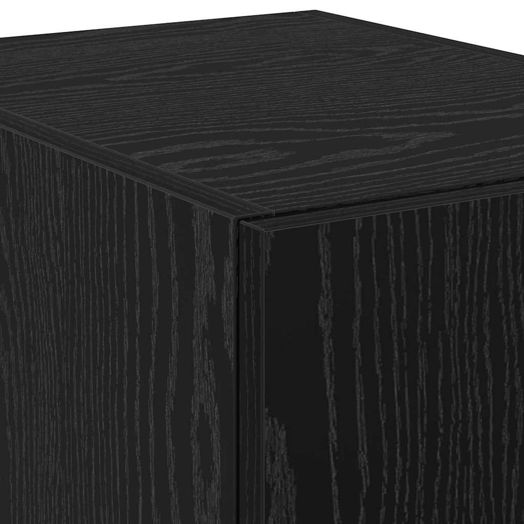 Highboard Black oak 30 x 42.5 x 185 cm Engineered wood