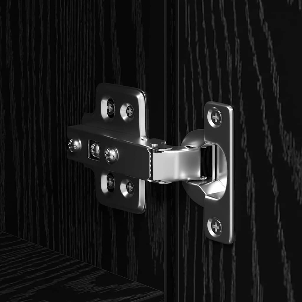 Highboard Black oak 40 x 42.5 x 185 cm Engineered wood