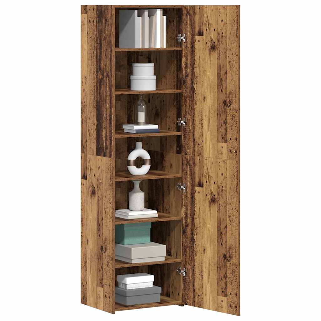 Highboard Old wood 50 x 42.5 x 185 cm Engineered wood