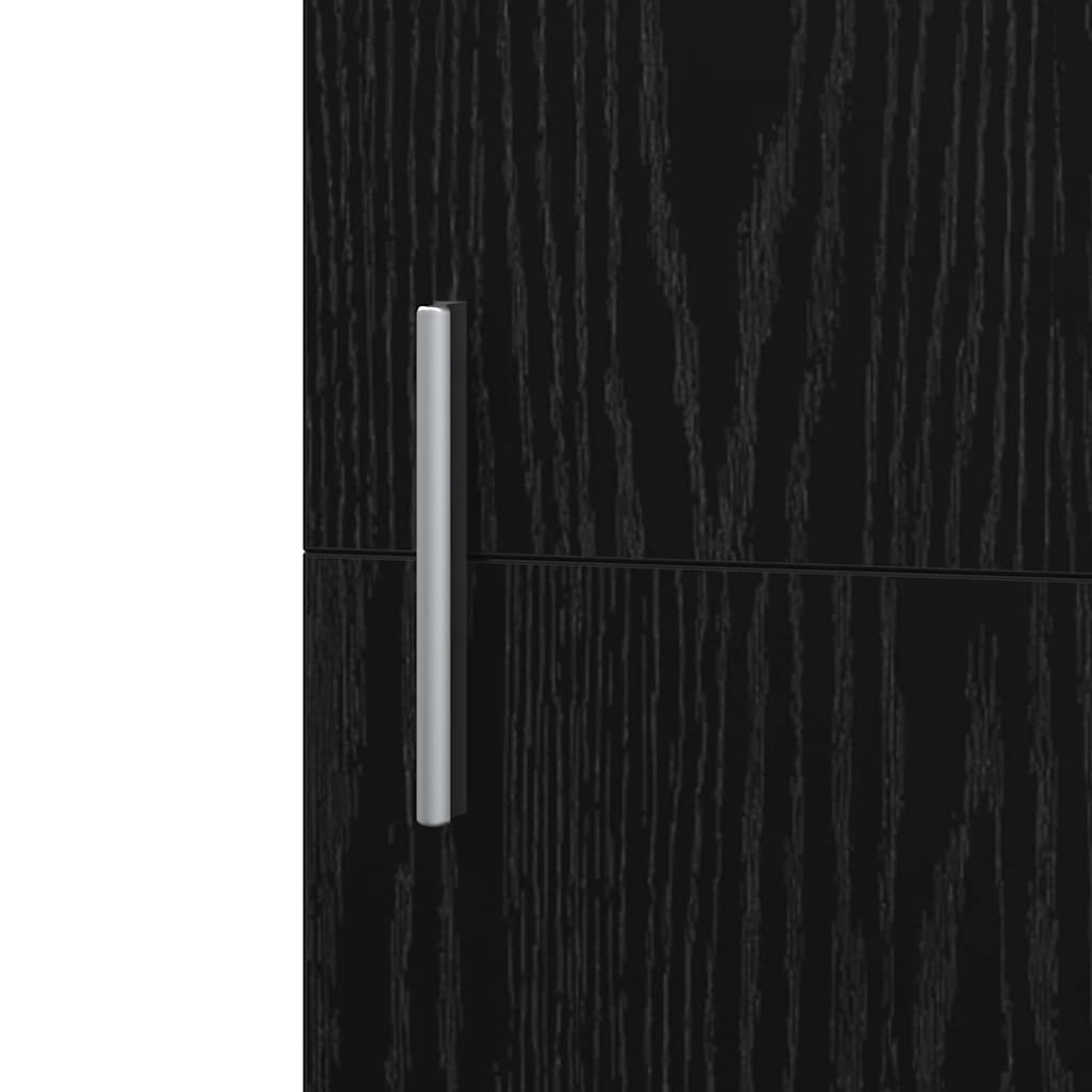 Highboard Black oak 50 x 42.5 x 185 cm Engineered wood