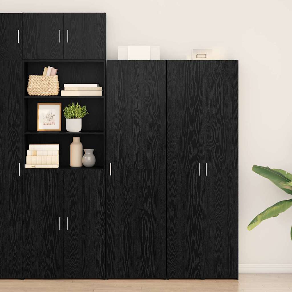 Highboard Black oak 50 x 42.5 x 185 cm Engineered wood