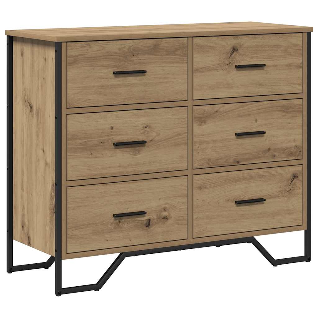 Chest of Drawers with Drawer Artisan oak 91 x 35.5 x 74.5 cm
