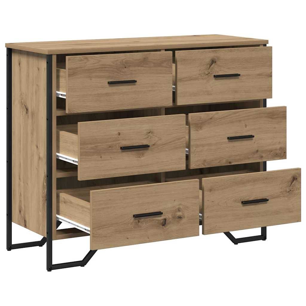 Chest of Drawers with Drawer Artisan oak 91 x 35.5 x 74.5 cm