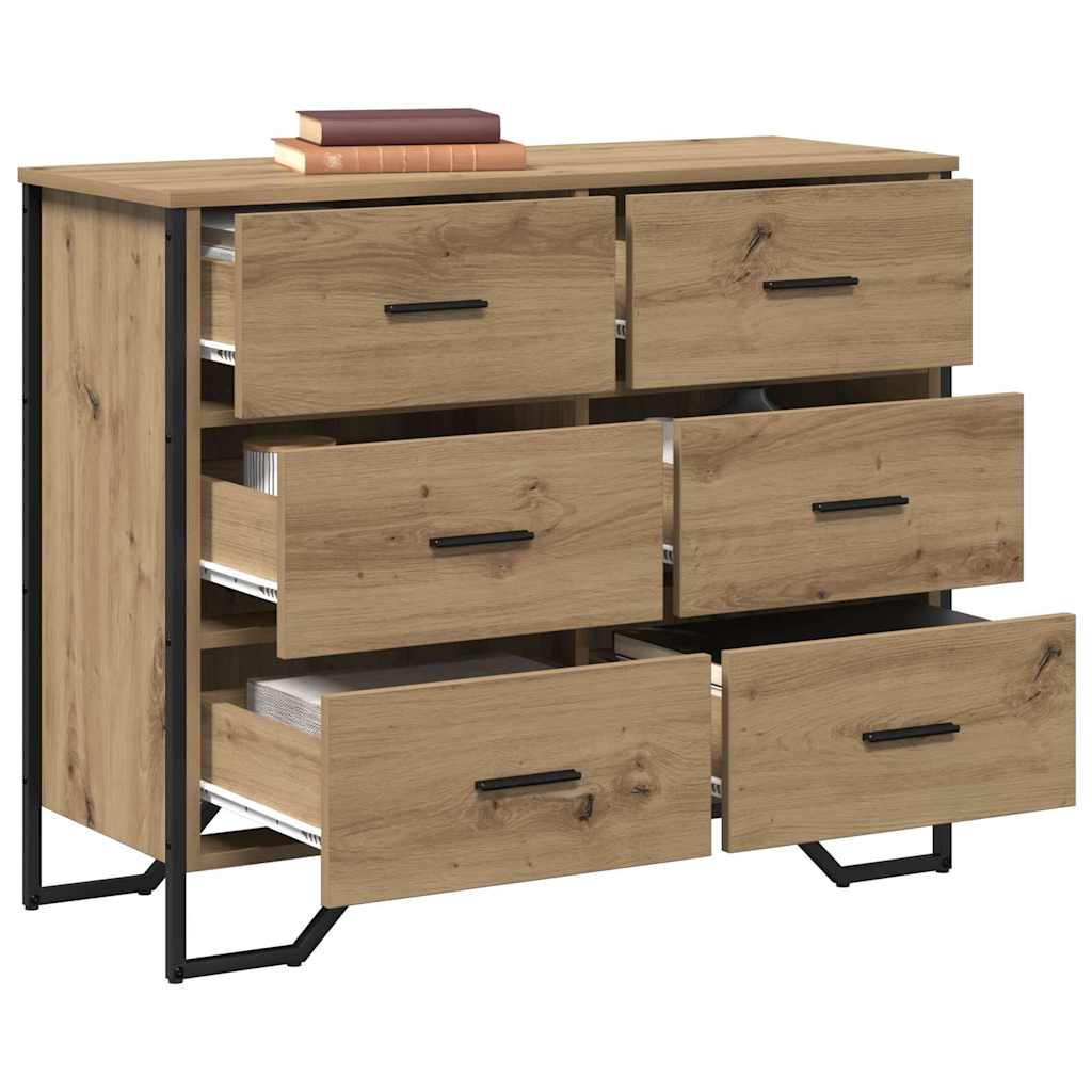 Chest of Drawers with Drawer Artisan oak 91 x 35.5 x 74.5 cm