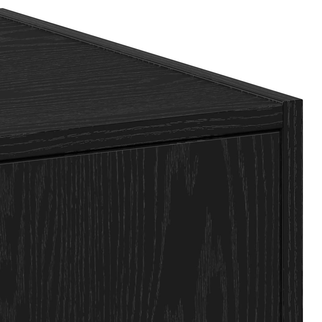 Apothecary Cabinet Black oak 40 x 41 x 144.5 cm Engineered wood