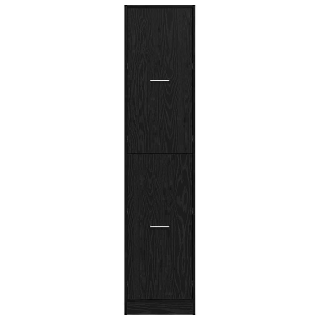 Apothecary Cabinet Black oak 40 x 41 x 174.5 cm Engineered wood