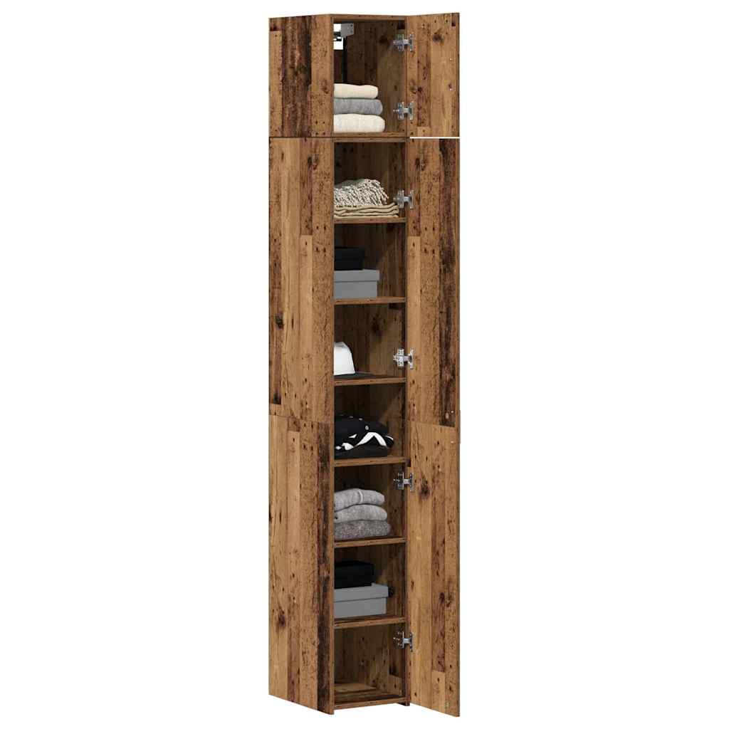 Slim Storage Cabinet Old wood 30 x 42.5 x 225 cm